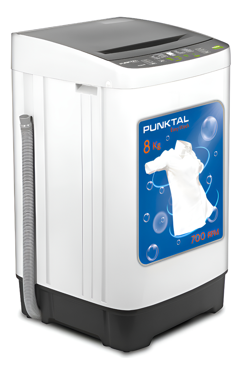 Lavarropas Punktal 8 Kg Carga Superior Color Blanco