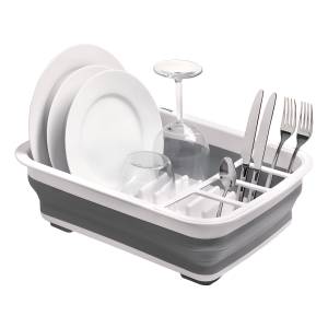 Escurridor Plegable Plastic 38x29x12cm Blanco/gris Rayen