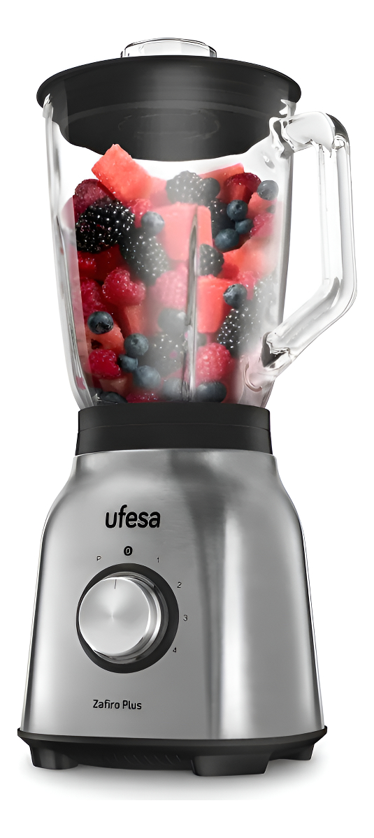 Licuadora Ufesa Zafiro Plus Pica Hielo Jarra De Vidrio