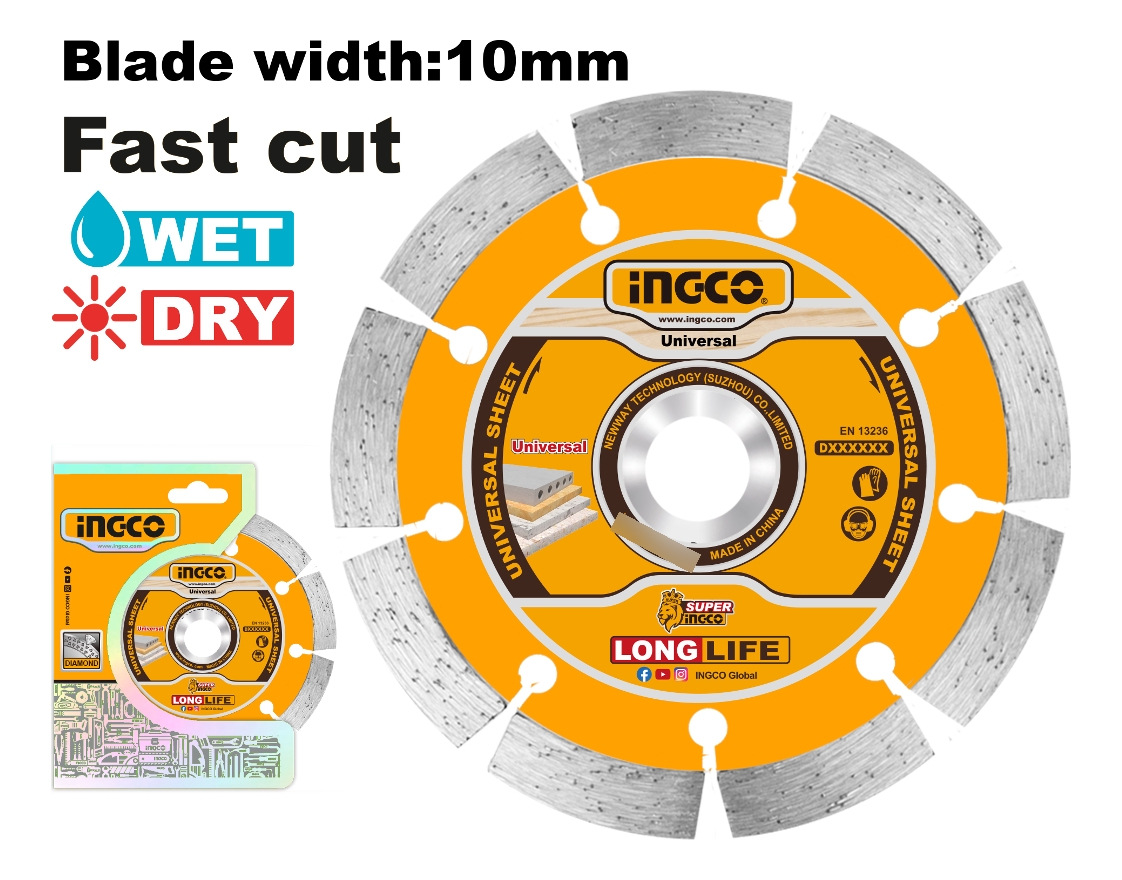 Disco Diamantado 115mm 4 1/2 X 22.2mm Dmd011152 - Imagen 2