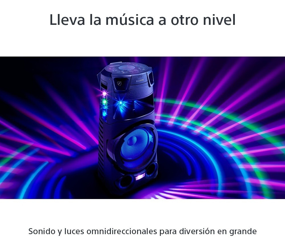 Equipo De Audio De Alta Potencia Sony V73d Bluetooth Color Negro - Imagen 4