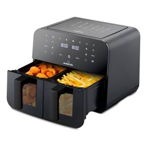 Freidora Sin Aceite Doble 4,5+45 Lts Digital Pk-909