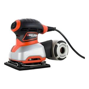 Lijadora Orbital Black+decker Qs1000 Negra, Naranja, Plateado 200w