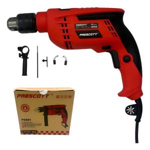 Taladro Percutor 550w 13mm Prescott Rojo