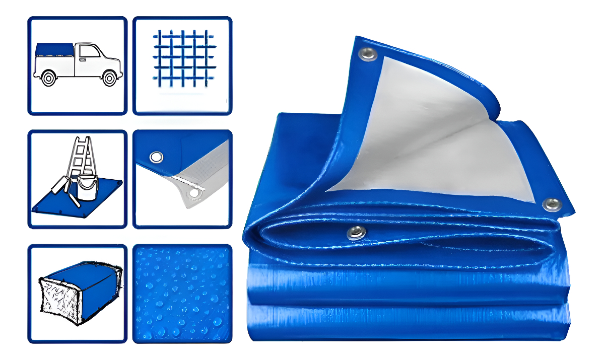 Lona 3x3 Mt Azul 110gr/m2 Wadfow Wtq1833