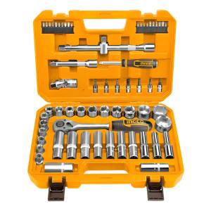 Set De Herramientas Ingco 1/2 62pcs Dados Tubos Puntas