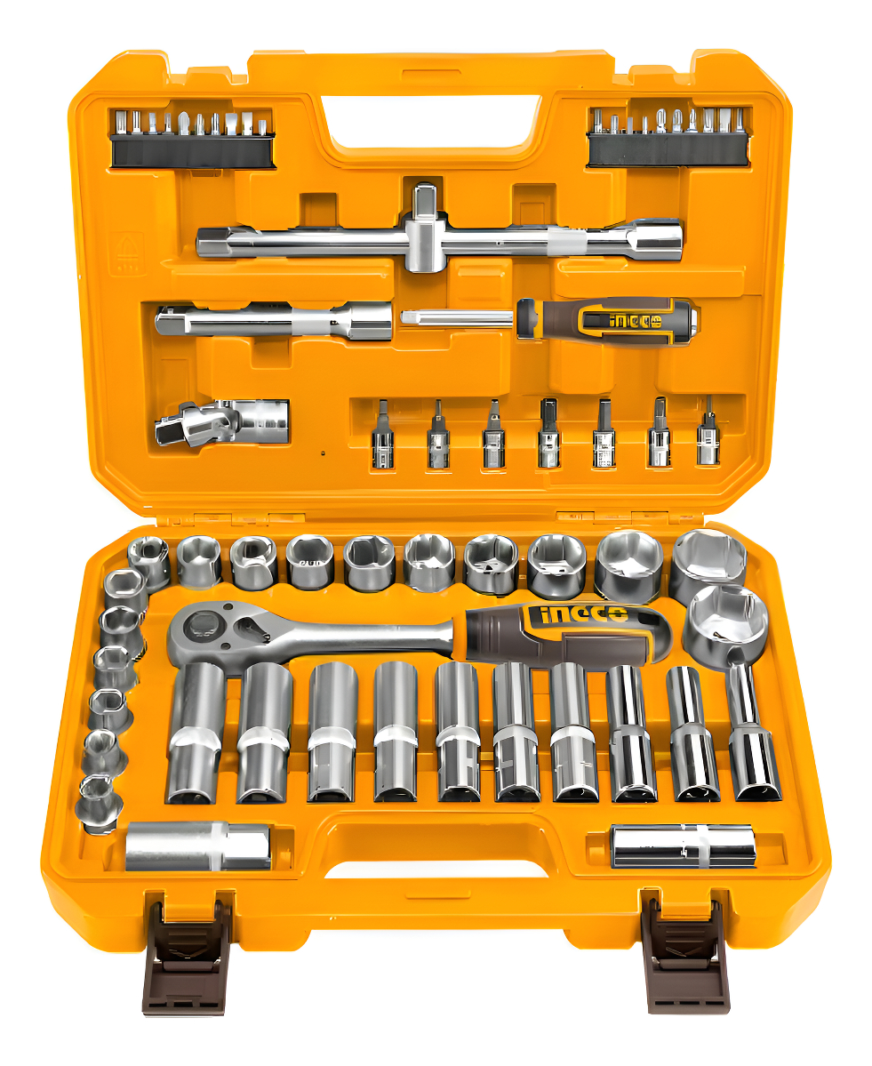Set De Herramientas Ingco 1/2 62pcs Dados Tubos Puntas