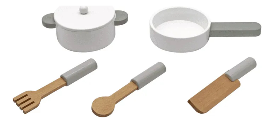 Cocina De Juguete De Madera Con Accesorios - Imagen 3
