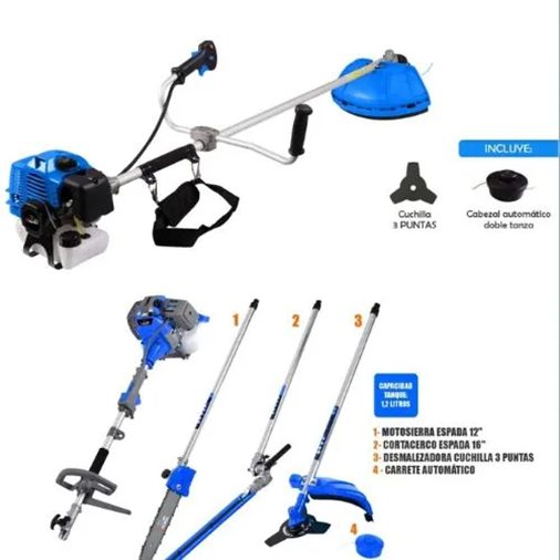 Desmalezadora Motosierra Cortacerco Jardín Alpha 4 En 1 - Imagen 3