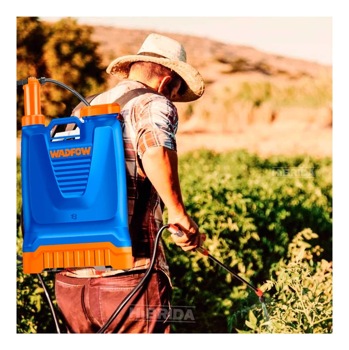 Mochila Pulverizador Fumigador 16 Litros Wadfow Wks1516 Color Azul - Imagen 5