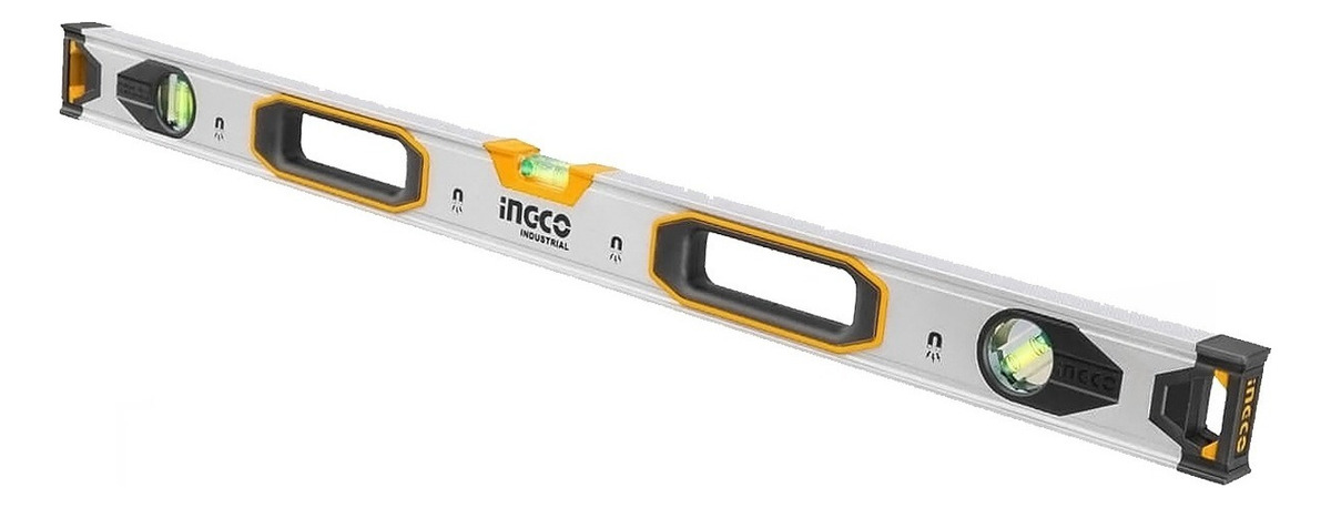 Nivel De Aluminio Magnético 150cm Industrial Ingco Hsl38150m