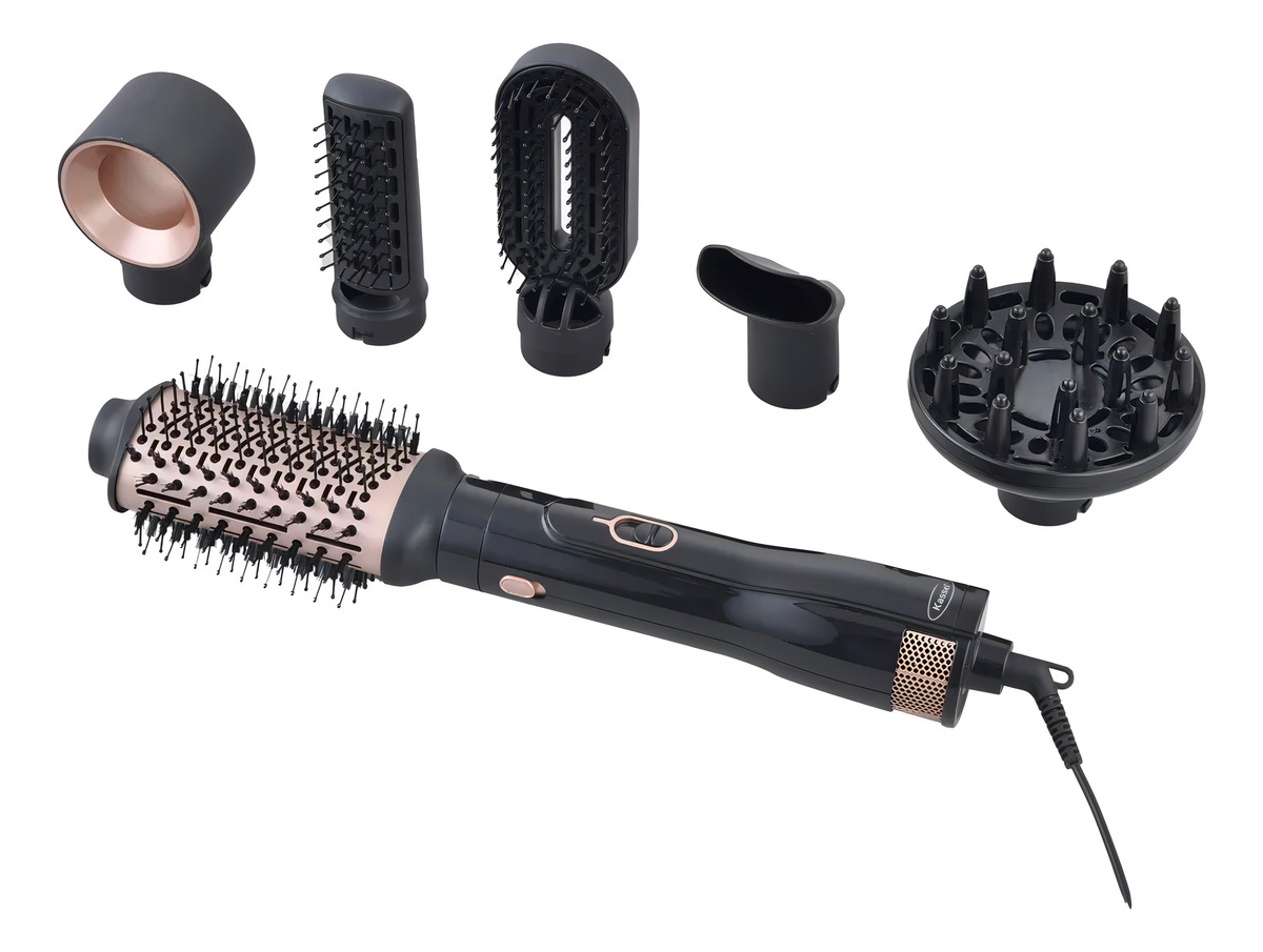 Cepillo Secador 6 En 1 Ks-ca6 Mi Casa Color Negro