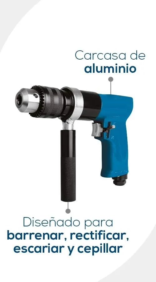 Taladro Neumático Con Reversa 13mm 1/2puLG Alpha Pro Nt713 - Imagen 2
