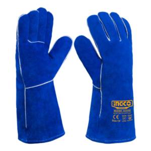 Guantes De Soldar Azul 14 PuLG 250c Ingco Hgvw03