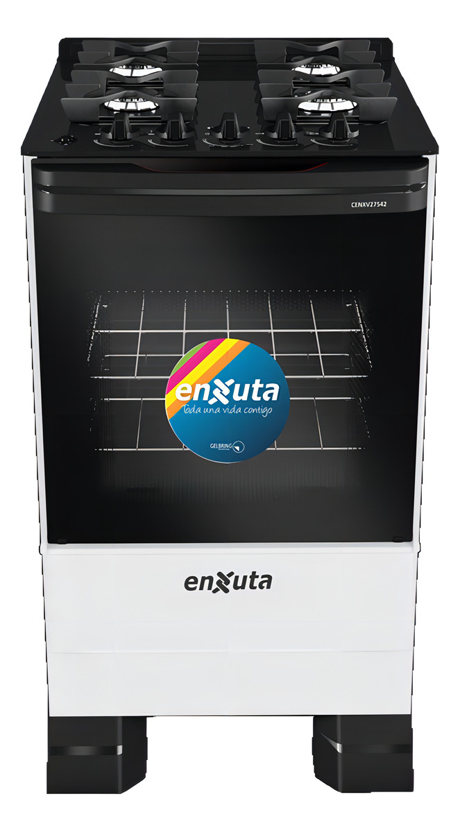 Cocina Supergas 4 Hornallas Blanca, Mesada De Vidrio, Hierro - Imagen 2