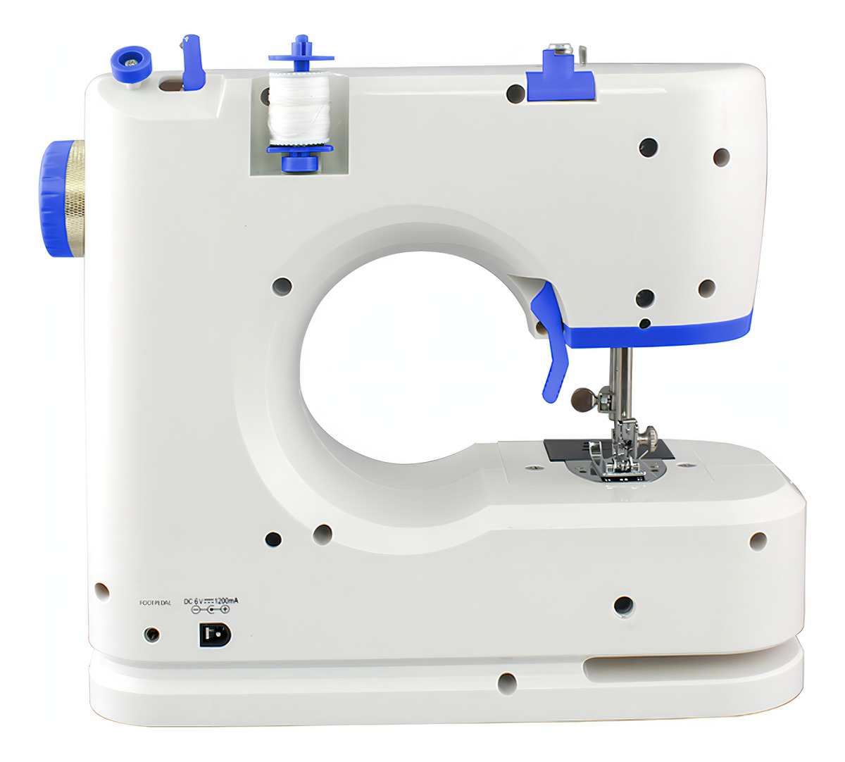 Máquina De Coser Enxuta Mcenx3716 16 Patrones De Puntada Amv Color Blanco - Imagen 5