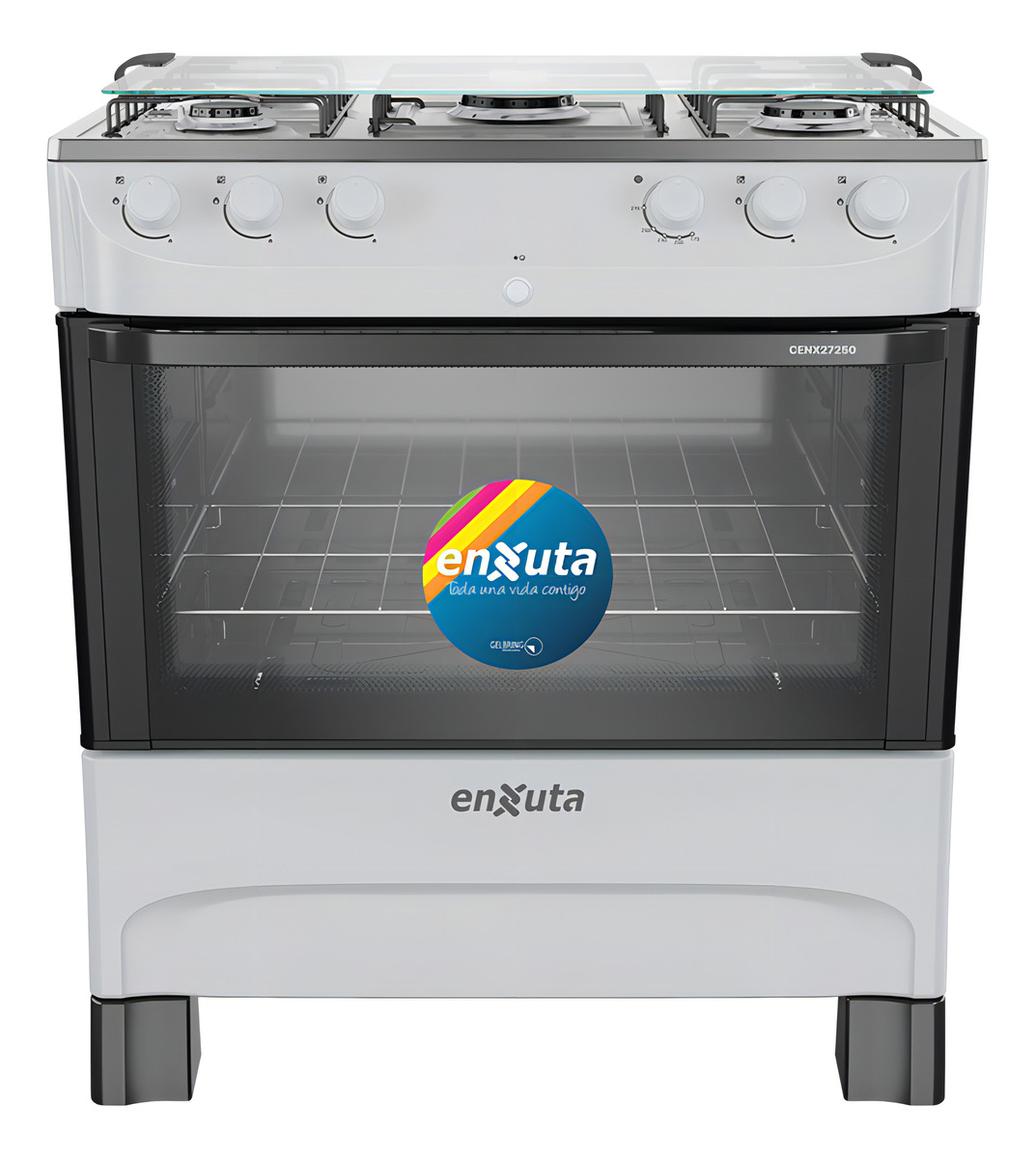 Cocina Supergas 5 Hornallas Blanca Con Termocupla Enxuta