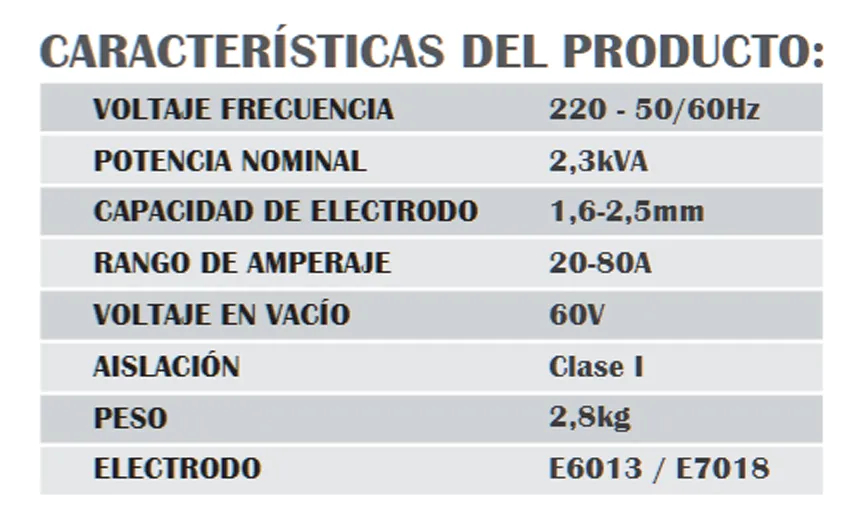 Soldadora Inverter 80a Alpha Pro El6080m2y - Imagen 2