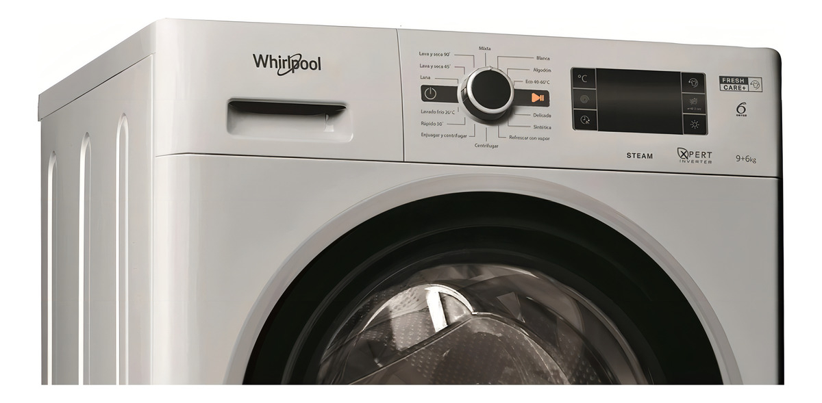 Lavasecarropas Whirlpool Silver 9kg/6kg Wwd09sf - Imagen 2