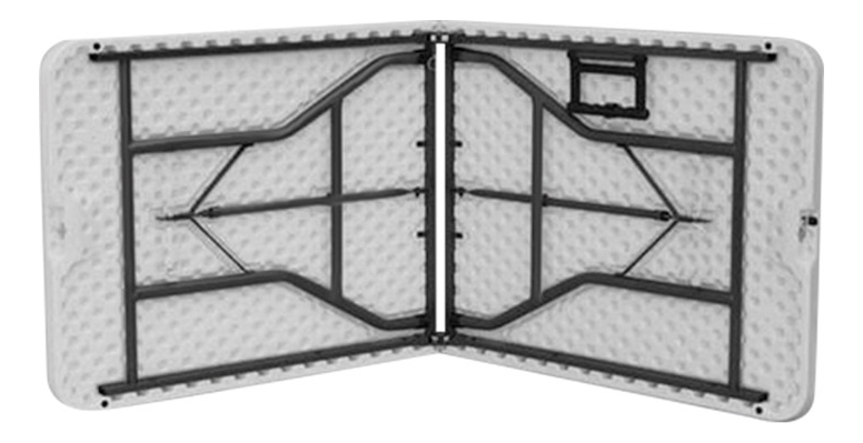 Mesa De Exterior Swiss Armor Plegable De Plástico/acero Color Blanco - Imagen 6