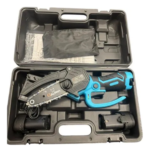 Mini Motosierra 12v Alpha Pro 2 Baterias Cargador Msc64 - Imagen 3