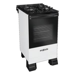 Cocina Supergas 4 Hornallas Blanca, Mesada De Vidrio, Hierro