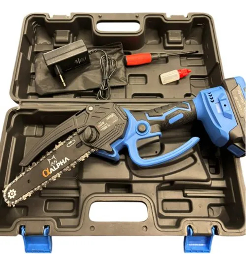 Mini Motosierra 20v Alpha Pro 6 1 Bateria Cargador Msc76 - Imagen 2