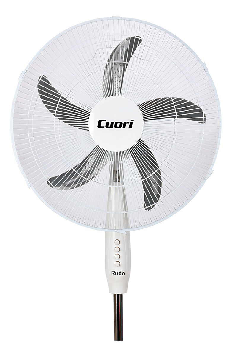 Ventilador De Pie Cuori Rudo 65w 5 Aspas 3 Vel Oscilante Color De La Estructura Blanco - Imagen 2