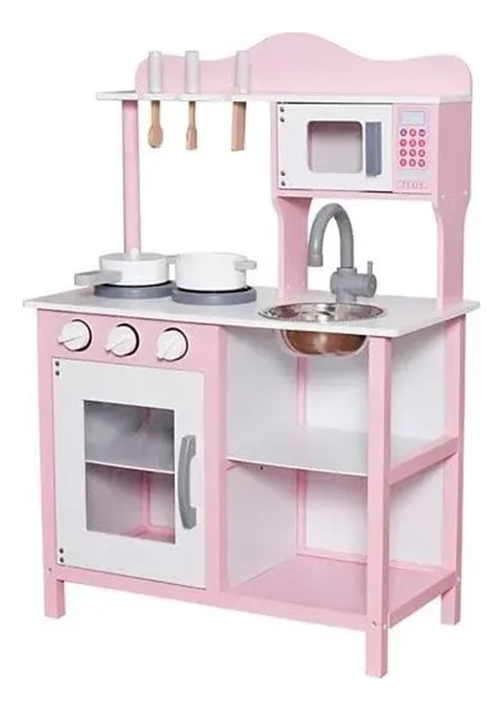 Cocina De Juguete De Madera Con Accesorios - Imagen 2