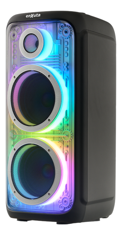 Parlante Party Box Portátil 8x2 Bluetooth 1.000w Enxuta