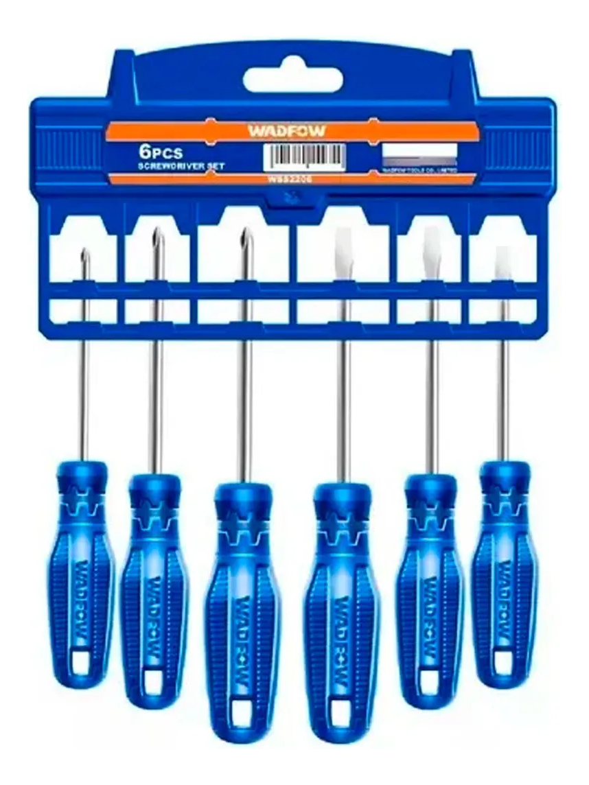 Set X 6 Destornilladores Paleta/phollips Wadfow Wss2206 - Imagen 2