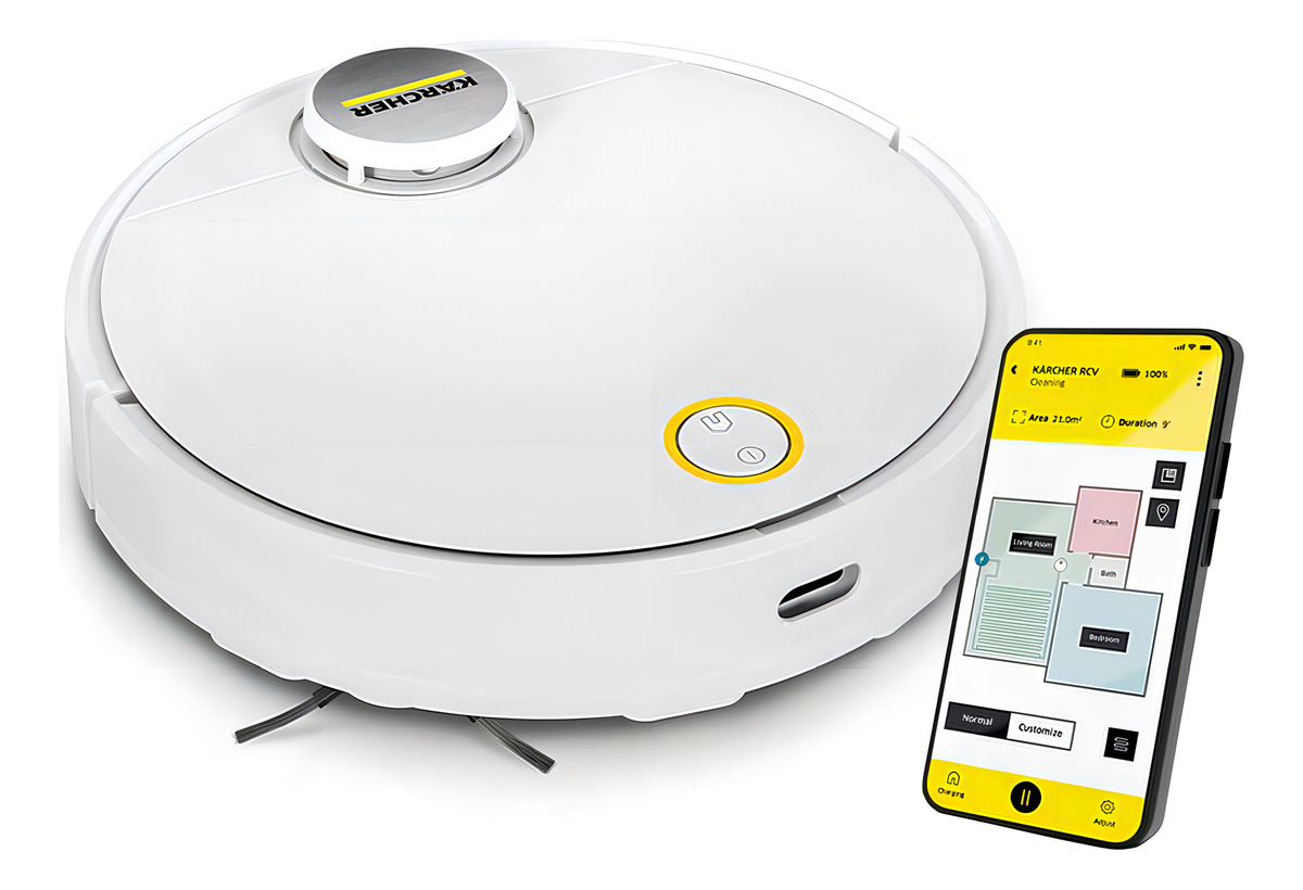 Aspiradora Robot Kärcher Rcv 3 Blanca