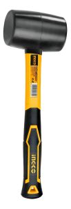 Martillo De Goma Negro 450gr 16oz Ingco Hruh8816