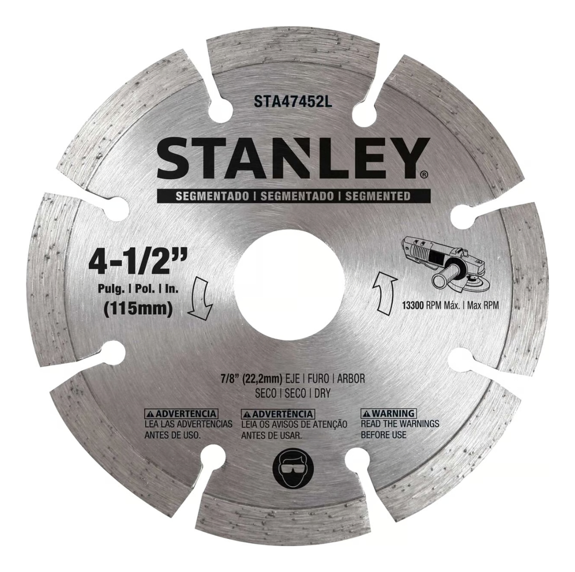 Kit Amoladora+ 10 Discos Stanley Sg7115v10b2c Corte-desbaste - Imagen 6