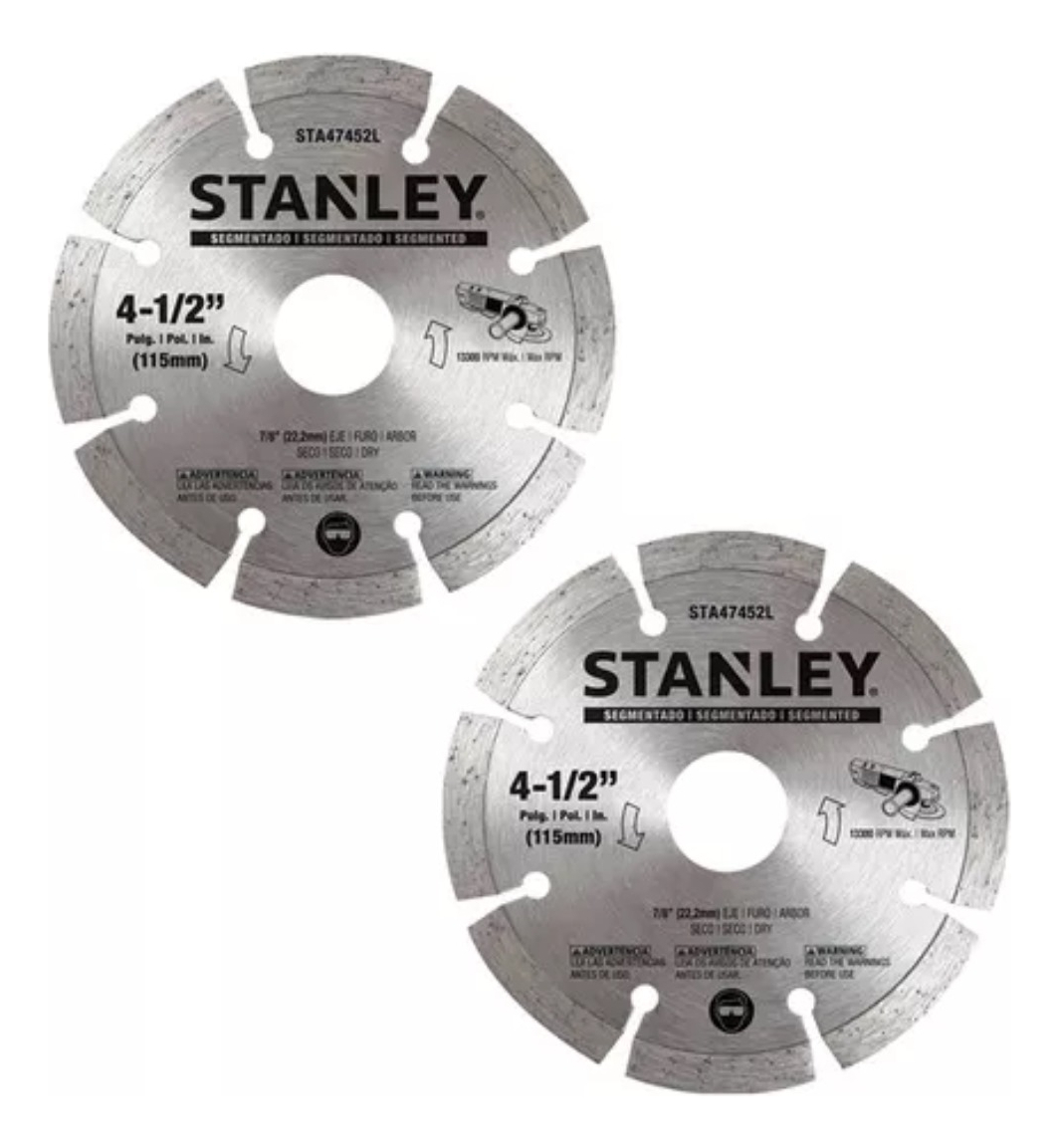 Kit Amoladora+ 10 Discos Stanley Sg7115v10b2c Corte-desbaste - Imagen 4