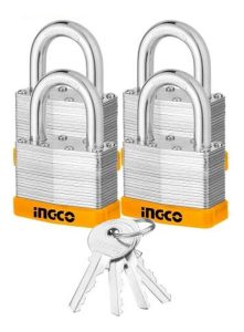 Set X 4 Candado Industrial Llaves Iguales 50mm Ingco Dlpk050