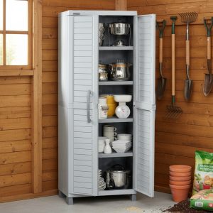 Armario 2 Puertas 4 Estantes Rimax Baru Jardin Exterior