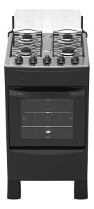 Cocina A Supergas Futura Selecta Negra Color Negro