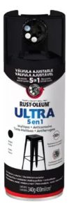 Pintura En Aerosol Ultra Cover 5 En 1 R.oleum Negro Mate