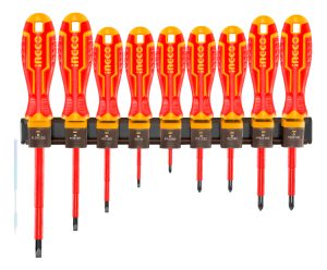 Set De 9pcs Destornilladores Aislados Ingco Hkisd0908