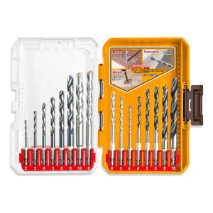 Set 16pcs Mechas Metal Mamposteria Madera Ingco Akdl11608