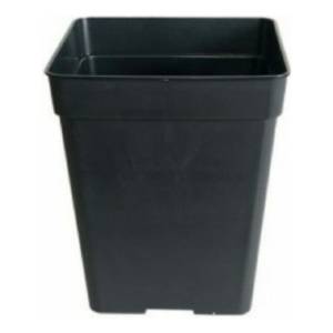 Macetas Plasticas De 11 Litros Cuadradas Negra