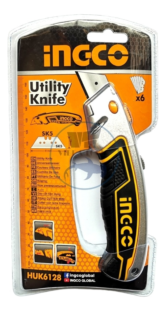 Trincheta Cutter Con 6 Hojas 61x18mm Industrial Ingco - Imagen 6