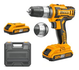 Taladro Atornillador 20v Percutor P20s Ingco Cidli200215 Color Amarillo/negro Frecuencia 50 Hz/60 Hz