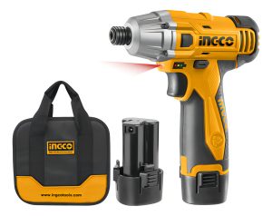 Llave Atornillador De Impacto A Bateria 12 Volt Litio Ingco