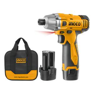 Llave Atornillador De Impacto A Bateria 12 Volt Litio Ingco