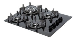 Anafe A Gas James 4h Agb Vn Vidrio Negro Ehogar