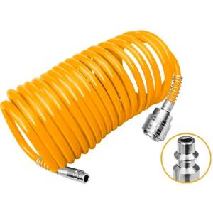 Manguera Espiral 15 Mts Con Acoples 6 Y 8