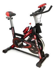 Bicicleta Spinning Fitness Profesional Disco 13kg Premium Ergométrica Rojo