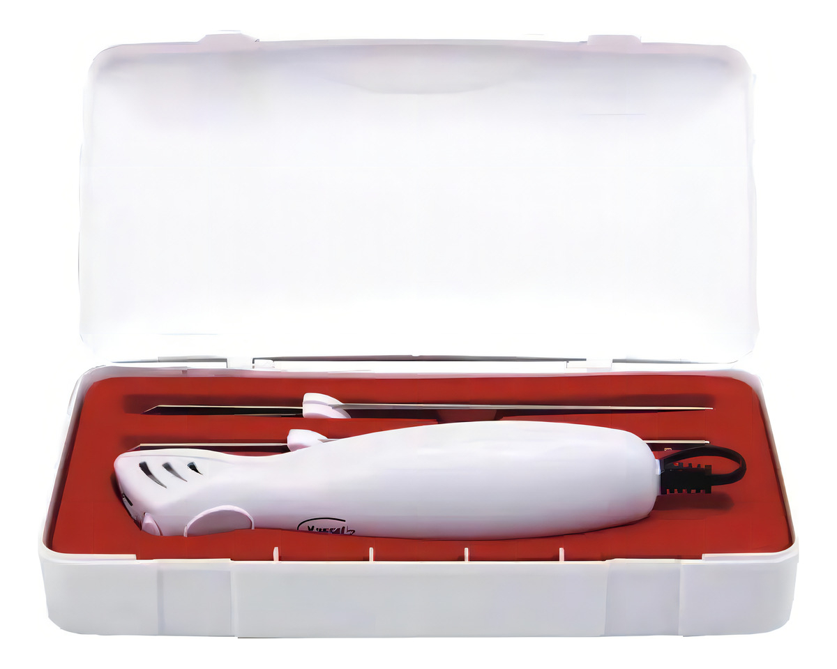 Cuchillo Eléctrico Kassel Ce2 Cuchilla Congelado Estuche Color Blanco